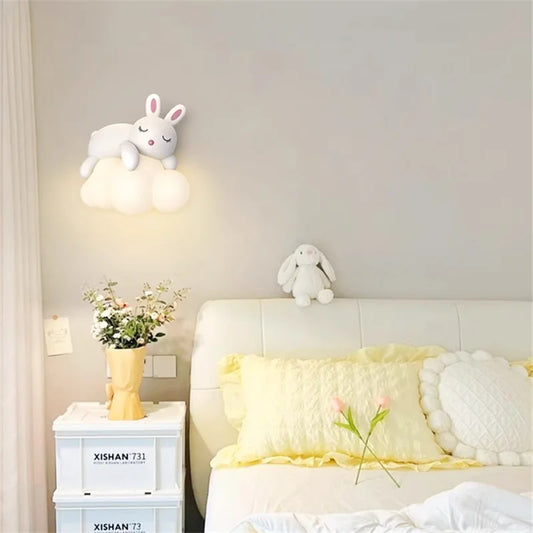 Applique Murale Suspendue en Forme de Petit Ours pour Chambre d'Enfant.