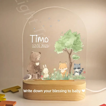 Veilleuse personnalisée pour bébé