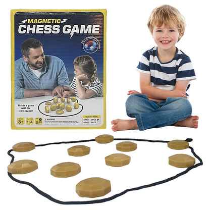 Magnetic Chess Game Jeu de Stratégie avec Pierres Aimantées pour Enfants | Logique, Réflexion et Fun