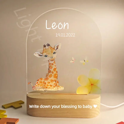 Veilleuse personnalisée pour bébé