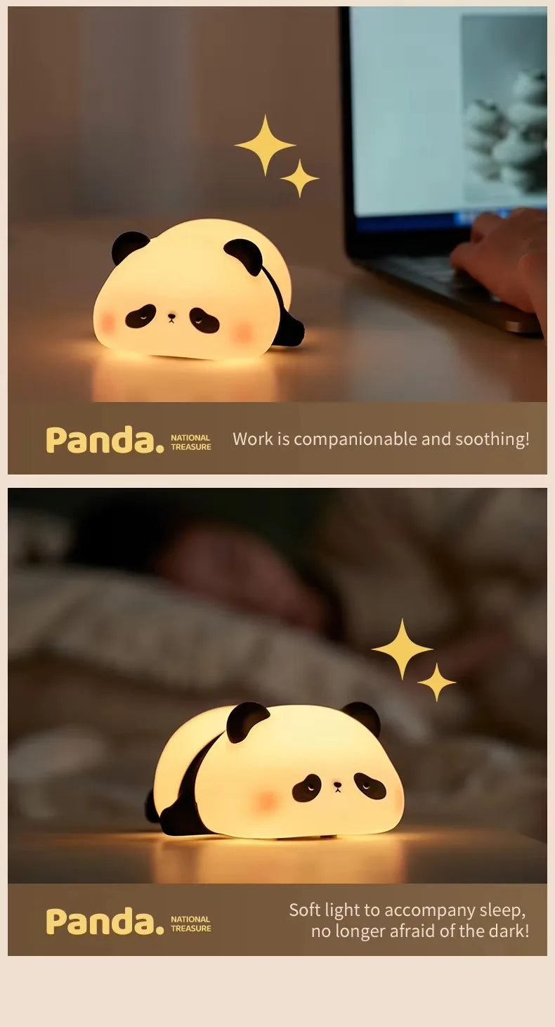 Veilleuse Panda Tactile avec luminosité réglable