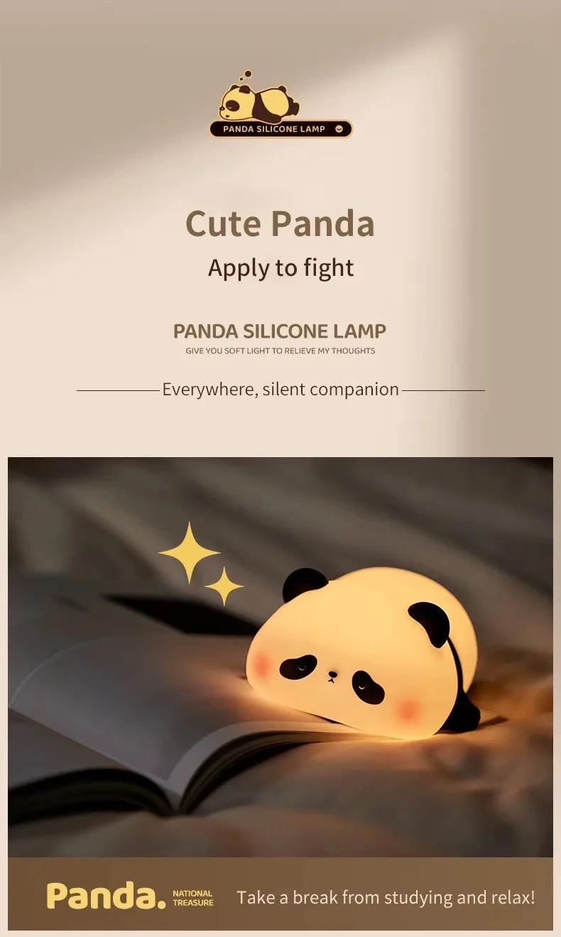 Veilleuse Panda Tactile avec luminosité réglable