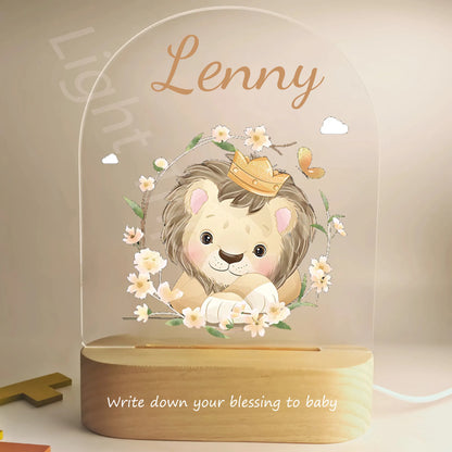 Veilleuse personnalisée pour bébé