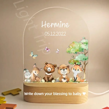 Veilleuse personnalisée pour bébé