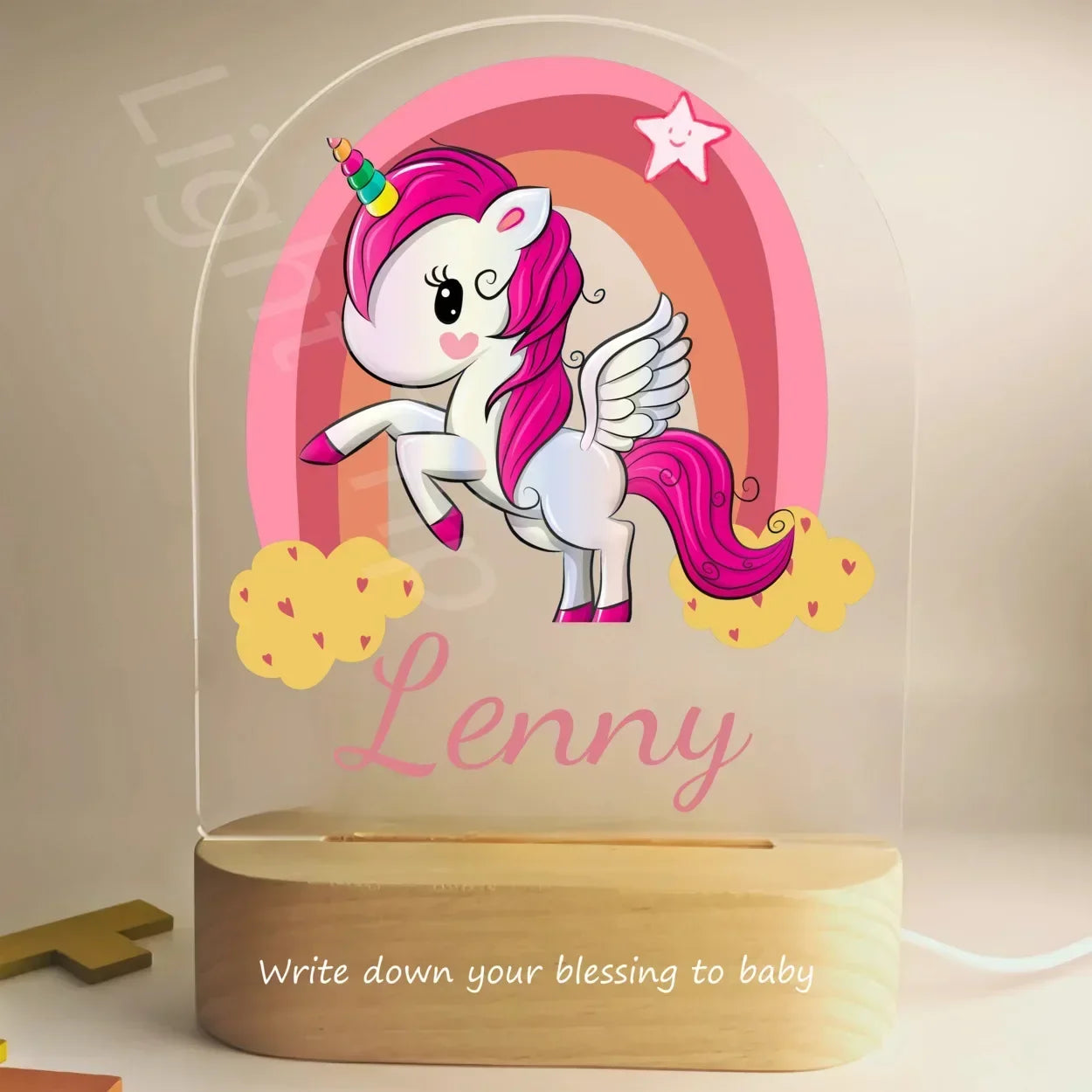 Veilleuse personnalisée pour bébé