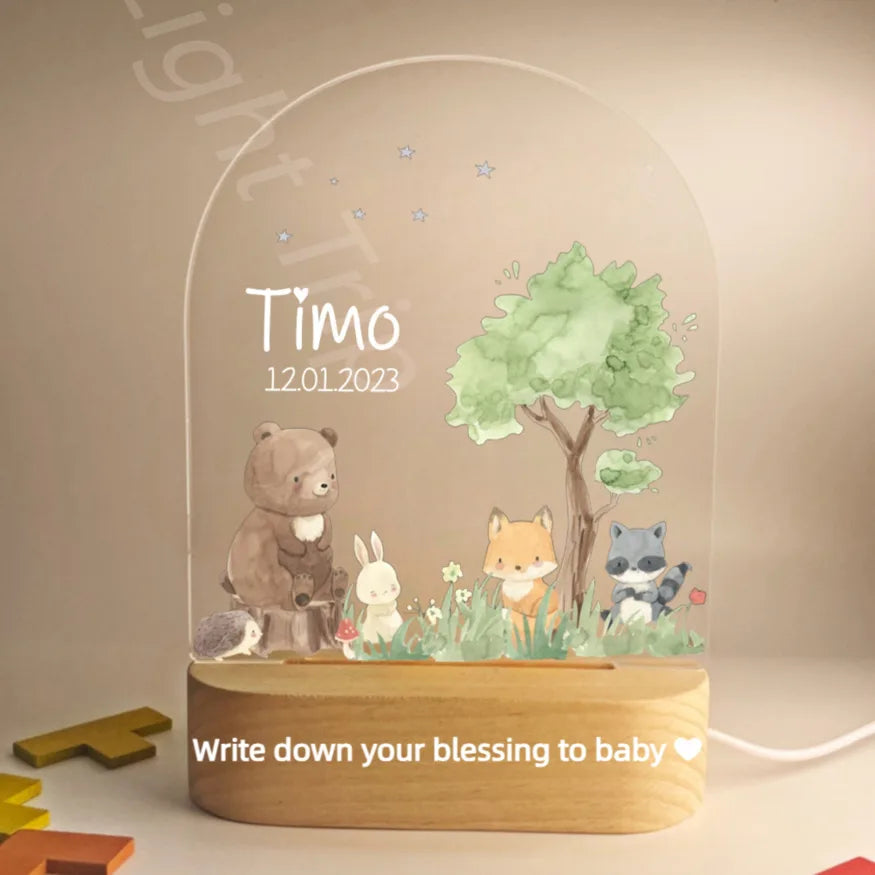 Veilleuse personnalisée pour bébé