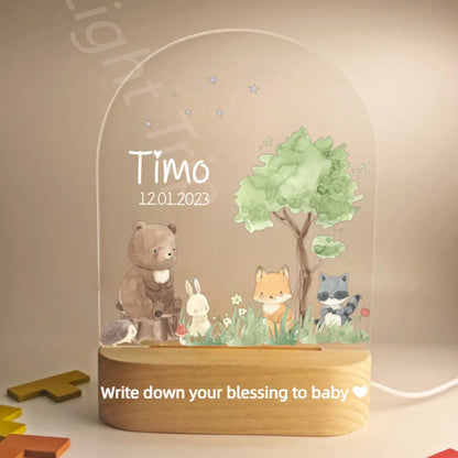 Veilleuse personnalisée pour bébé