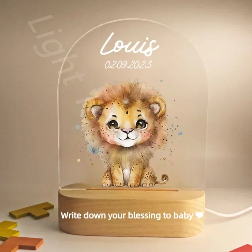 Veilleuse personnalisée pour bébé