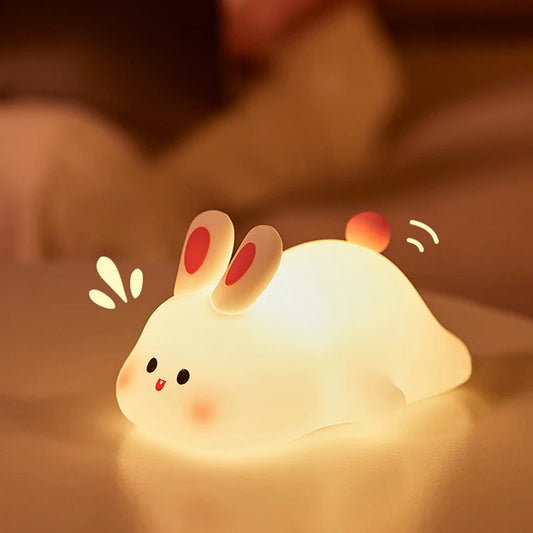 Veilleuse lapin Tactile avec Timer et Luminosité Reglable