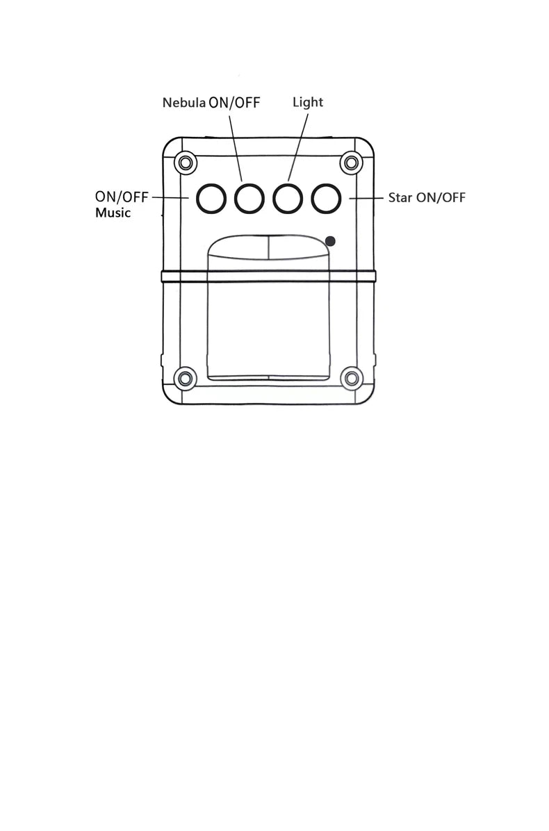 Projecteur d'Etoile Astronaute Bluetooth avec haut-parleur et télécommande