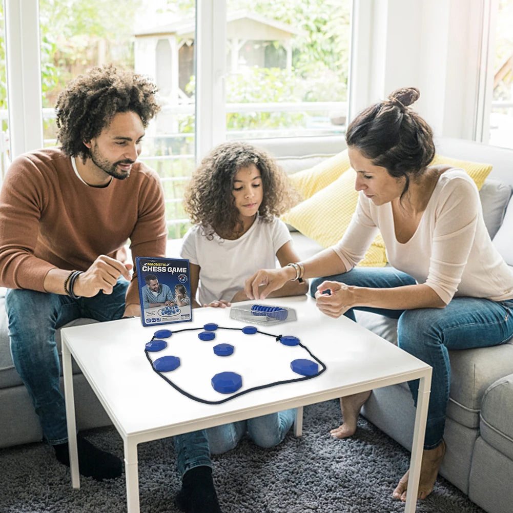 Magnetic Chess Game Jeu de Stratégie avec Pierres Aimantées pour Enfants | Logique, Réflexion et Fun
