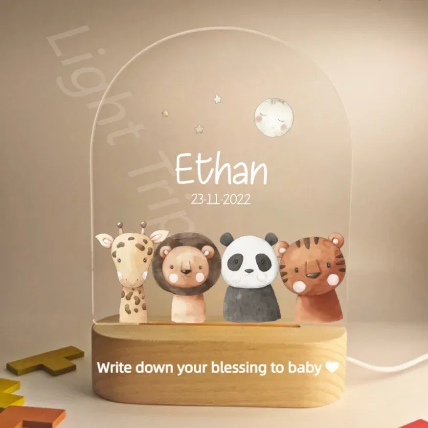 Veilleuse personnalisée pour bébé