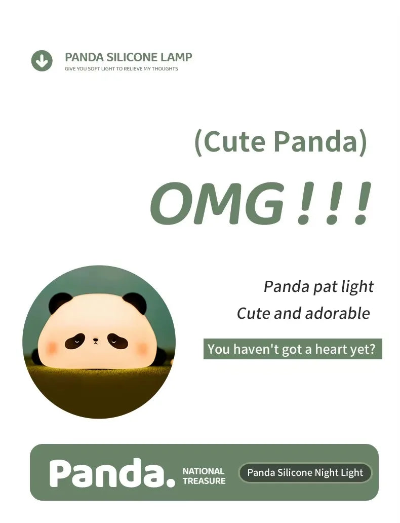 Veilleuse Panda Tactile avec luminosité réglable