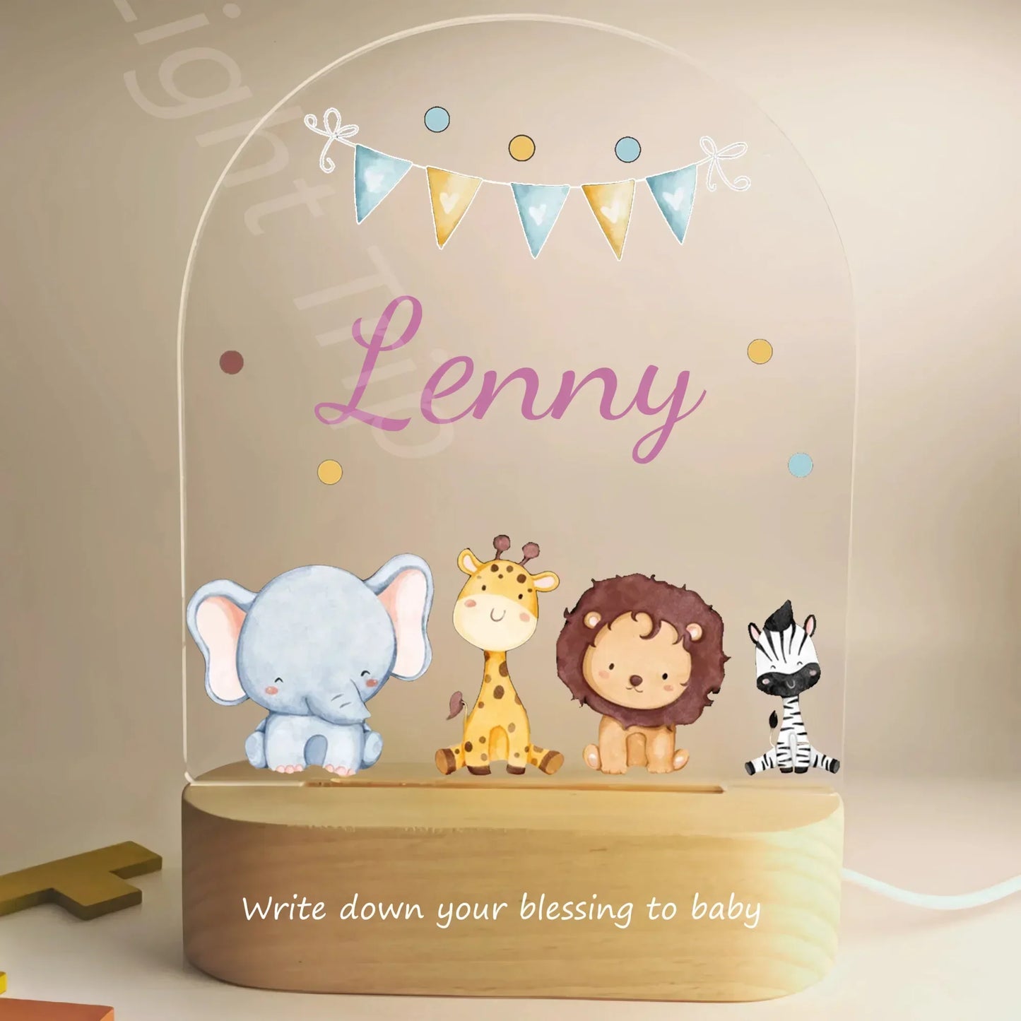 Veilleuse personnalisée pour bébé