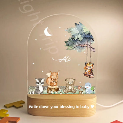 Veilleuse personnalisée pour bébé