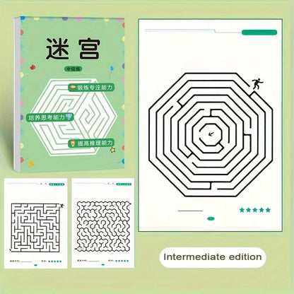 Livre de Labyrinthes pour Enfants . Jeu Eductif, Logique et Amusant