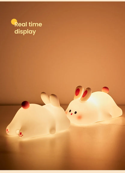 Veilleuse lapin Tactile avec Timer et Luminosité Reglable
