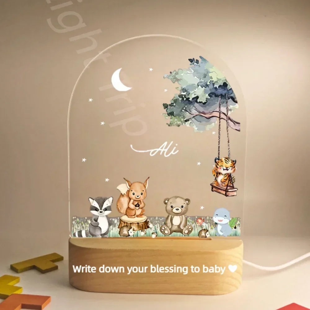 Veilleuse personnalisée pour bébé