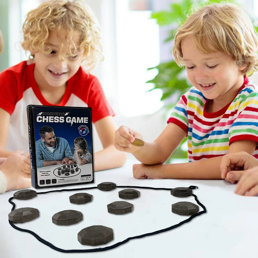 Magnetic Chess Game Jeu de Stratégie avec Pierres Aimantées pour Enfants | Logique, Réflexion et Fun