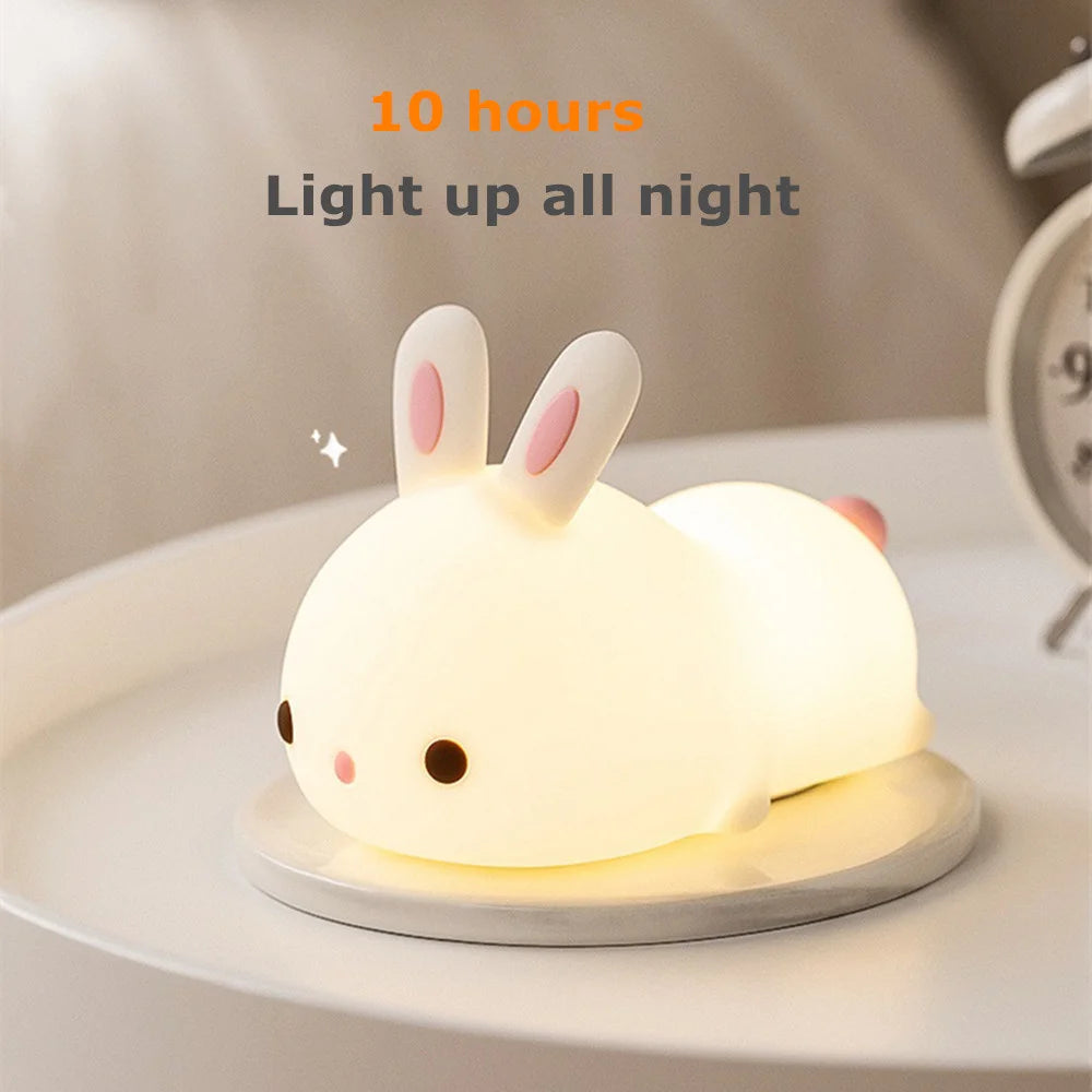 Veilleuse tactile LED lapin veilleuse 16 couleurs