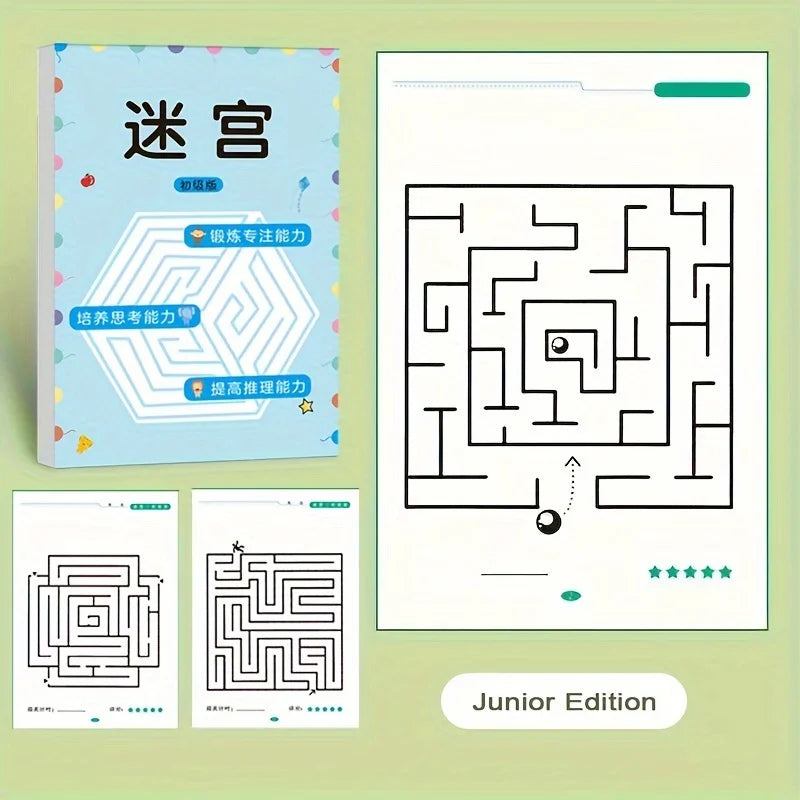 Livre de Labyrinthes pour Enfants . Jeu Eductif, Logique et Amusant