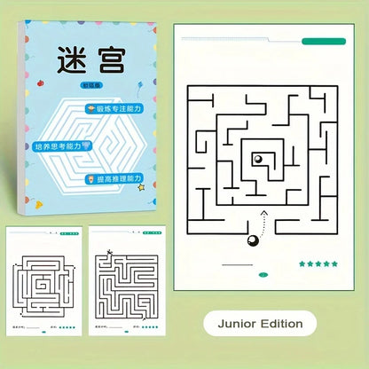 Livre de Labyrinthes pour Enfants . Jeu Eductif, Logique et Amusant