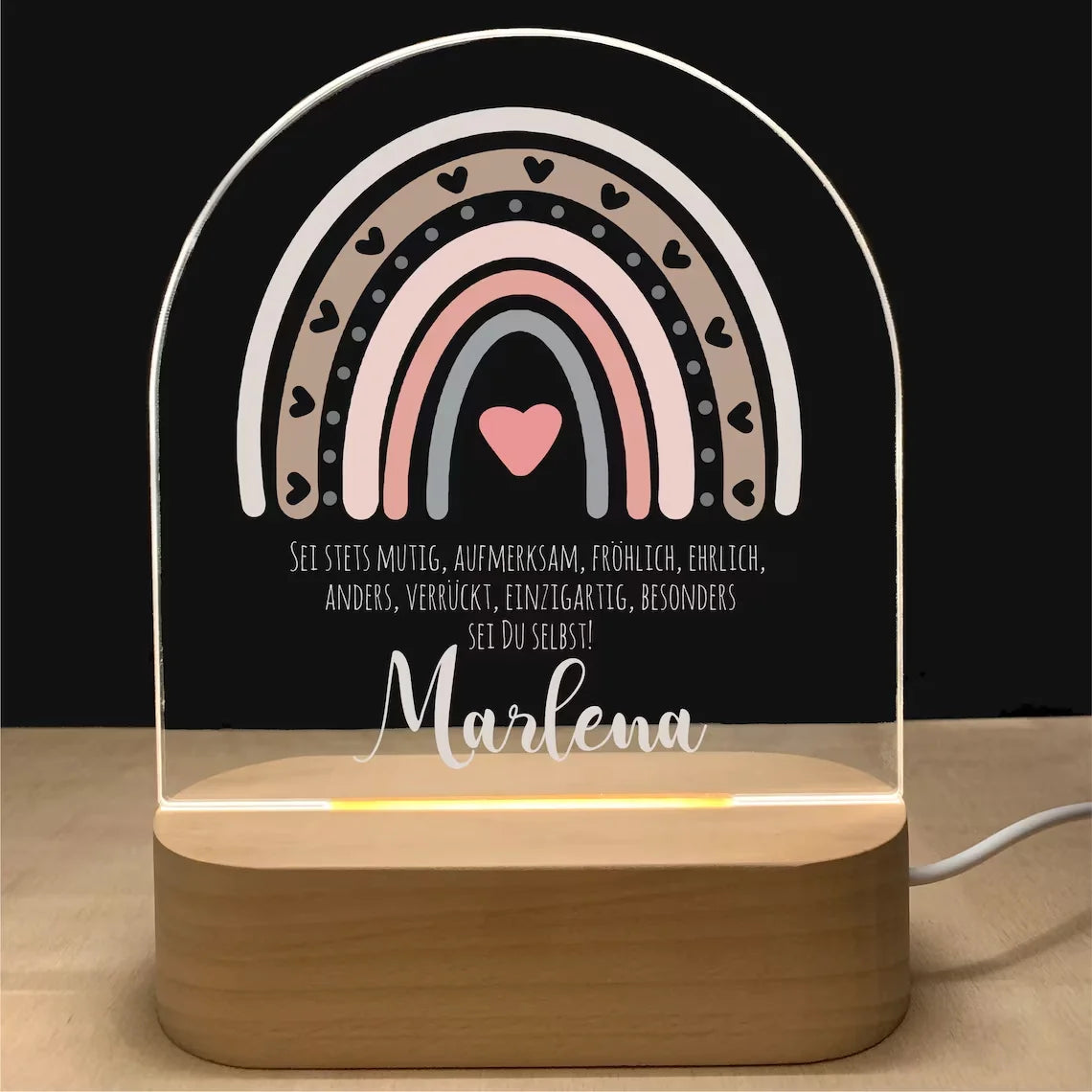 Lampe personnalisée, veilleuse 3D pour chambre d'enfants