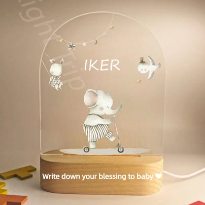 Veilleuse personnalisée pour bébé