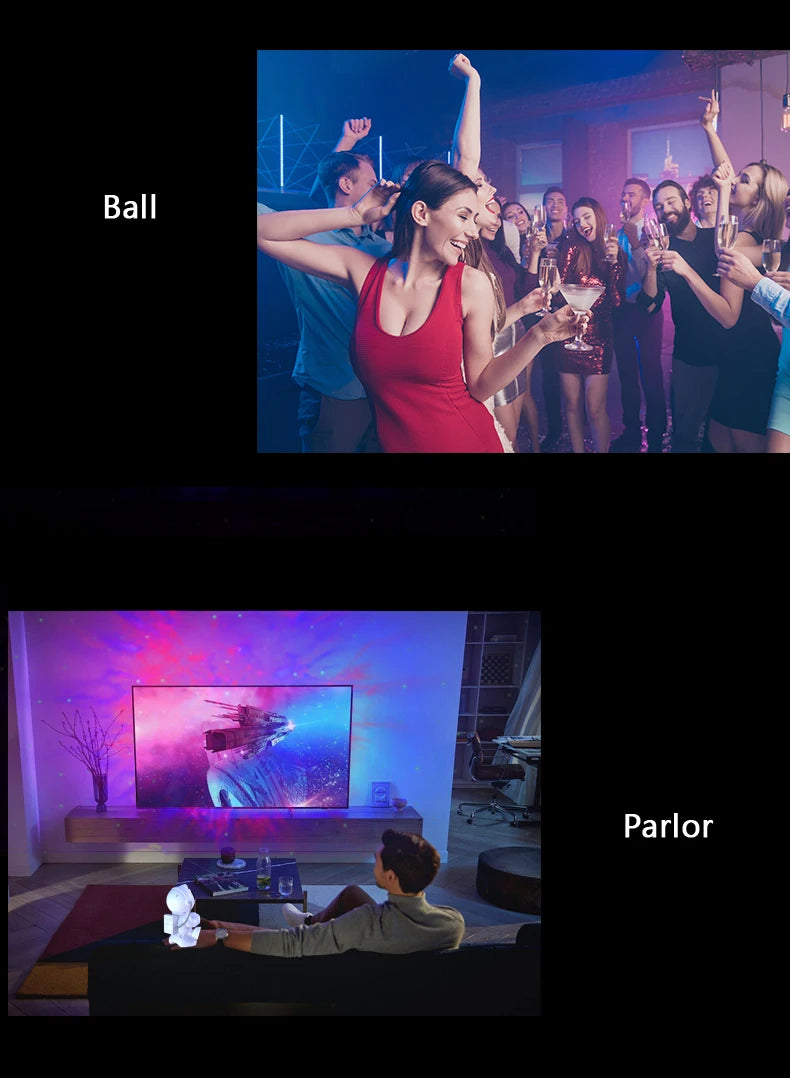 Projecteur d'Etoile Astronaute Bluetooth avec haut-parleur et télécommande