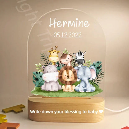 Veilleuse personnalisée pour bébé