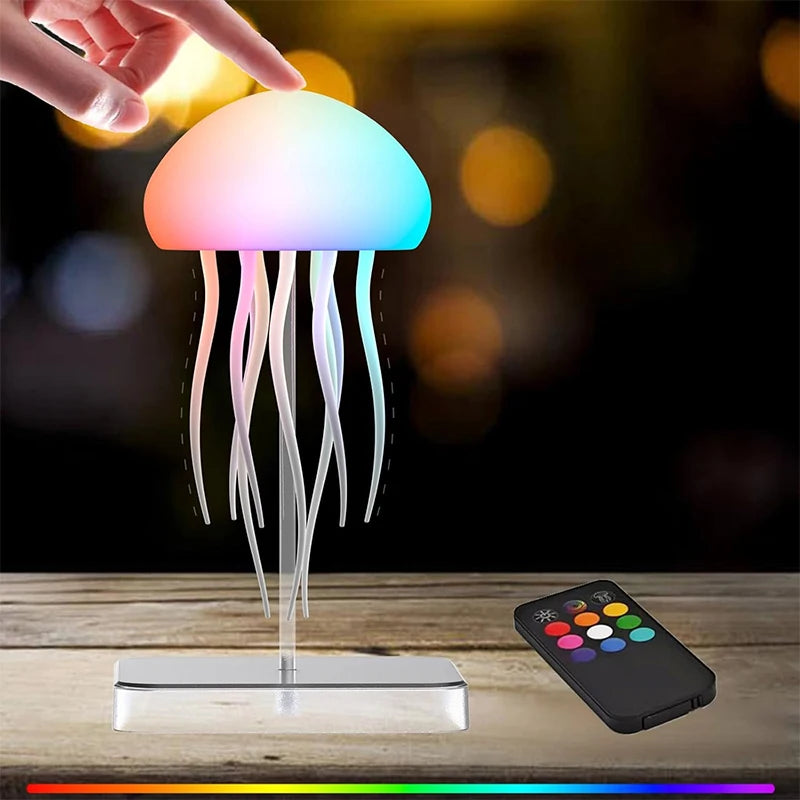 Lampe méduse LED avec 9 tentacules