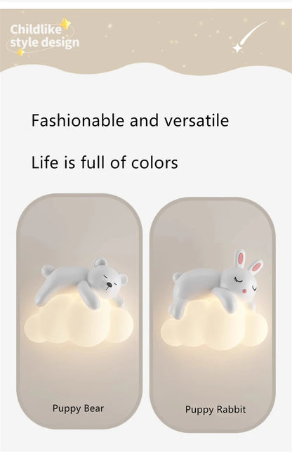 Applique Murale Suspendue en Forme de Petit Ours pour Chambre d'Enfant.