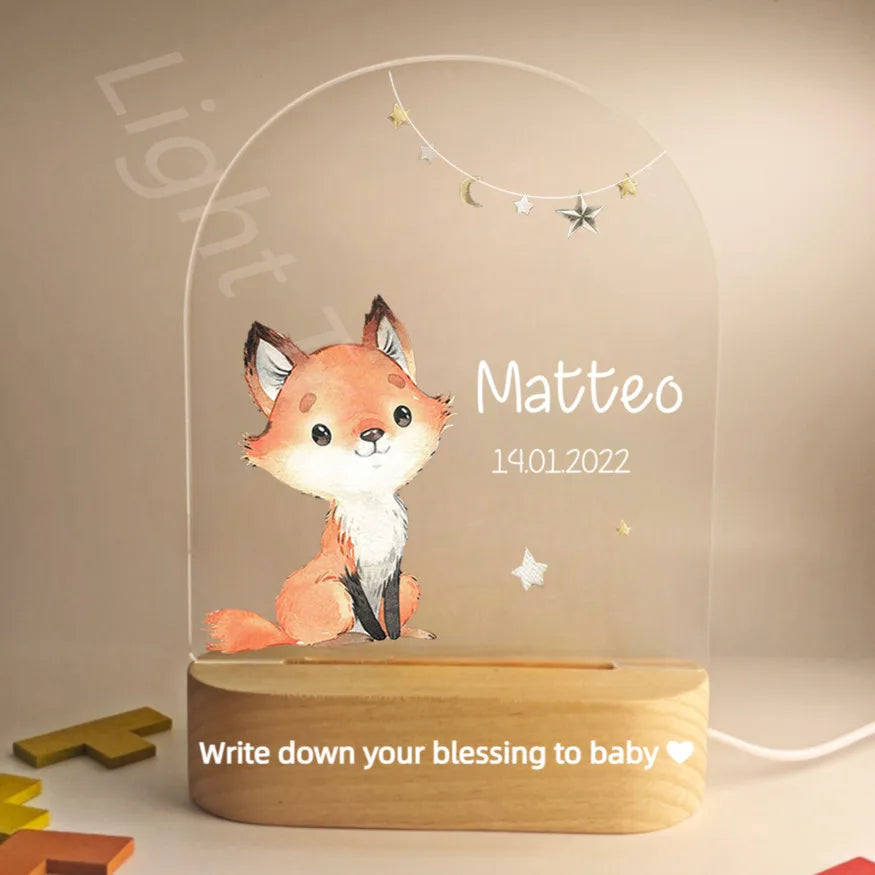 Veilleuse personnalisée pour bébé