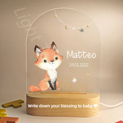 Veilleuse personnalisée pour bébé