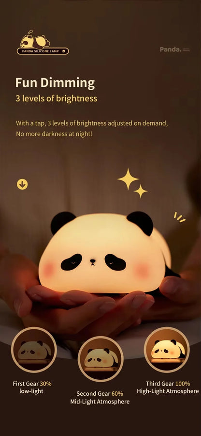 Veilleuse Panda Tactile avec luminosité réglable