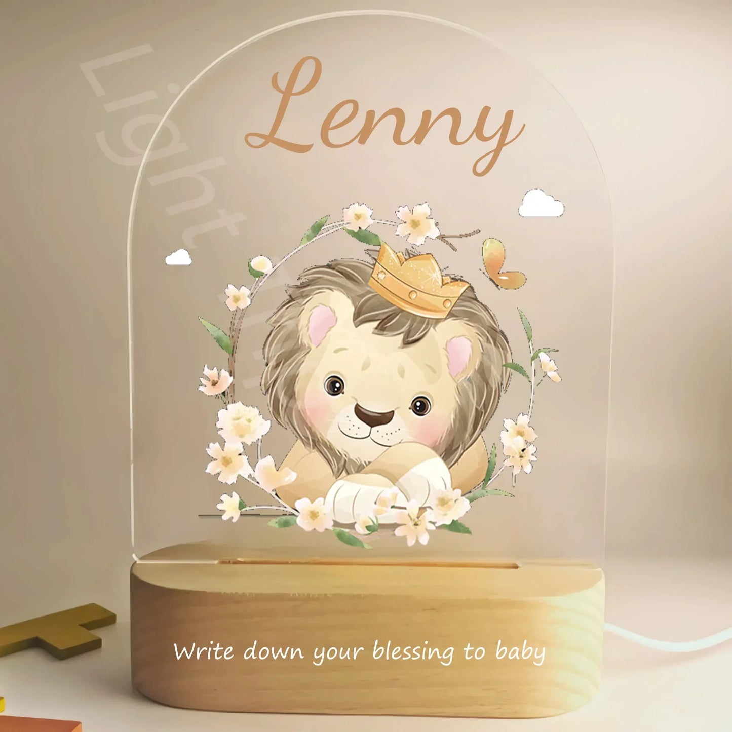 Veilleuse personnalisée pour bébé