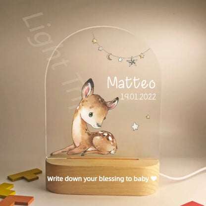 Veilleuse personnalisée pour bébé