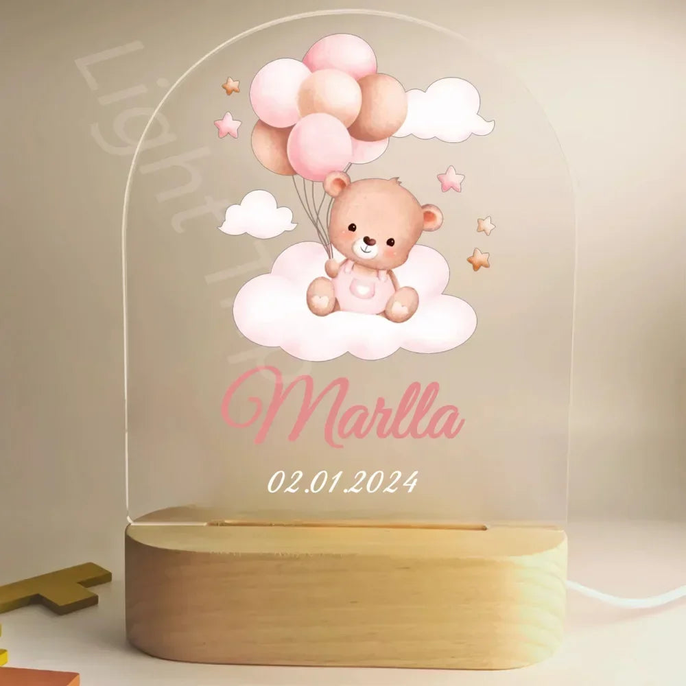 Veilleuse personnalisée pour bébé
