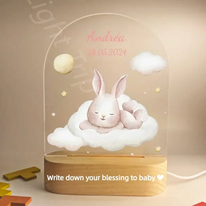 Veilleuse personnalisée pour bébé