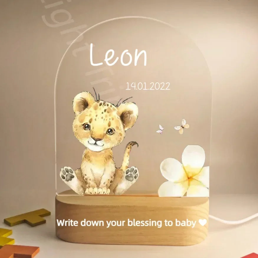 Veilleuse personnalisée pour bébé