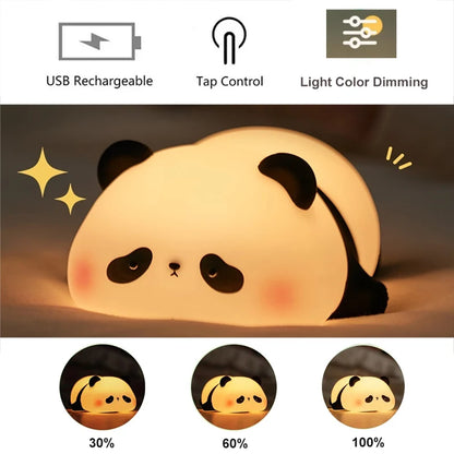 Veilleuse Panda Tactile avec luminosité réglable
