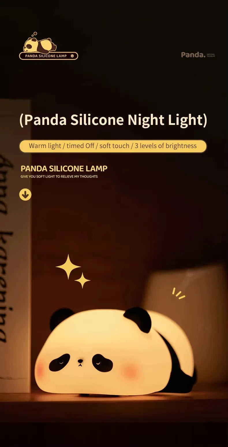 Veilleuse Panda Tactile avec luminosité réglable