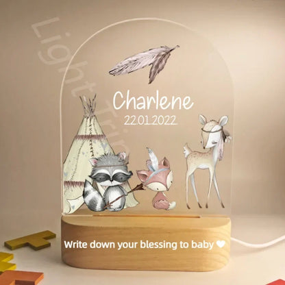 Veilleuse personnalisée pour bébé