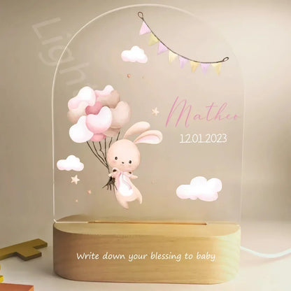 Veilleuse personnalisée pour bébé