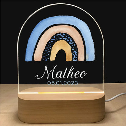 Lampe personnalisée, veilleuse 3D pour chambre d'enfants