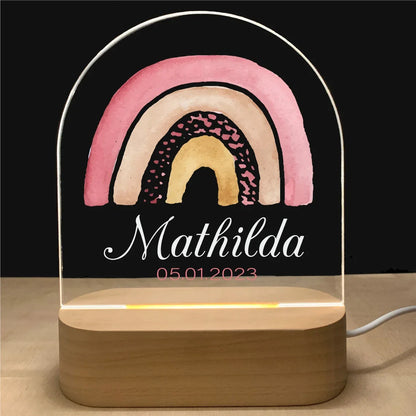 Lampe personnalisée, veilleuse 3D pour chambre d'enfants