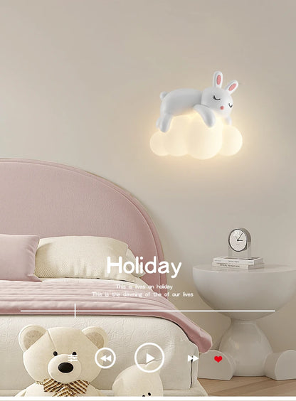 Applique Murale Suspendue en Forme de Petit Ours pour Chambre d'Enfant.