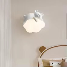 Applique Murale Suspendue en Forme de Petit Ours pour Chambre d'Enfant.