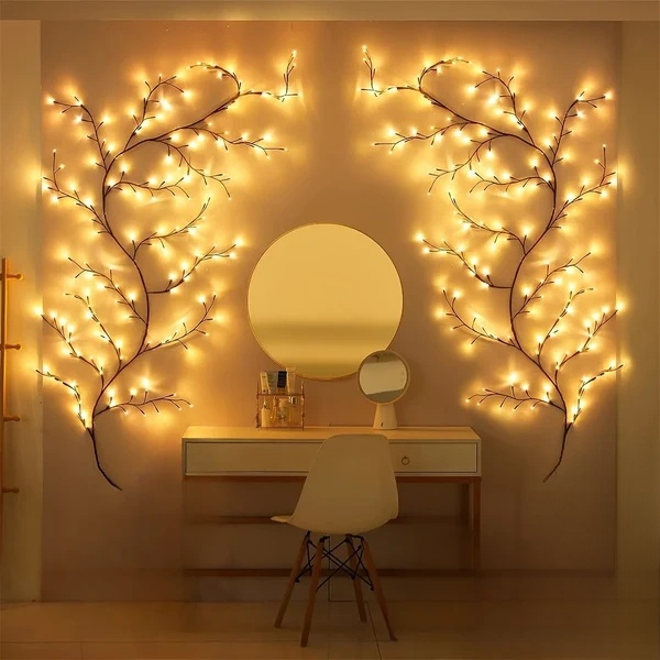Lumière décorative branche d'arbre 96 leds