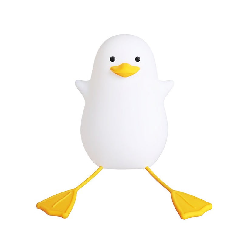 Veilleuse canard en silicone avec minuterie, USB, lumière de chambre d'enfant